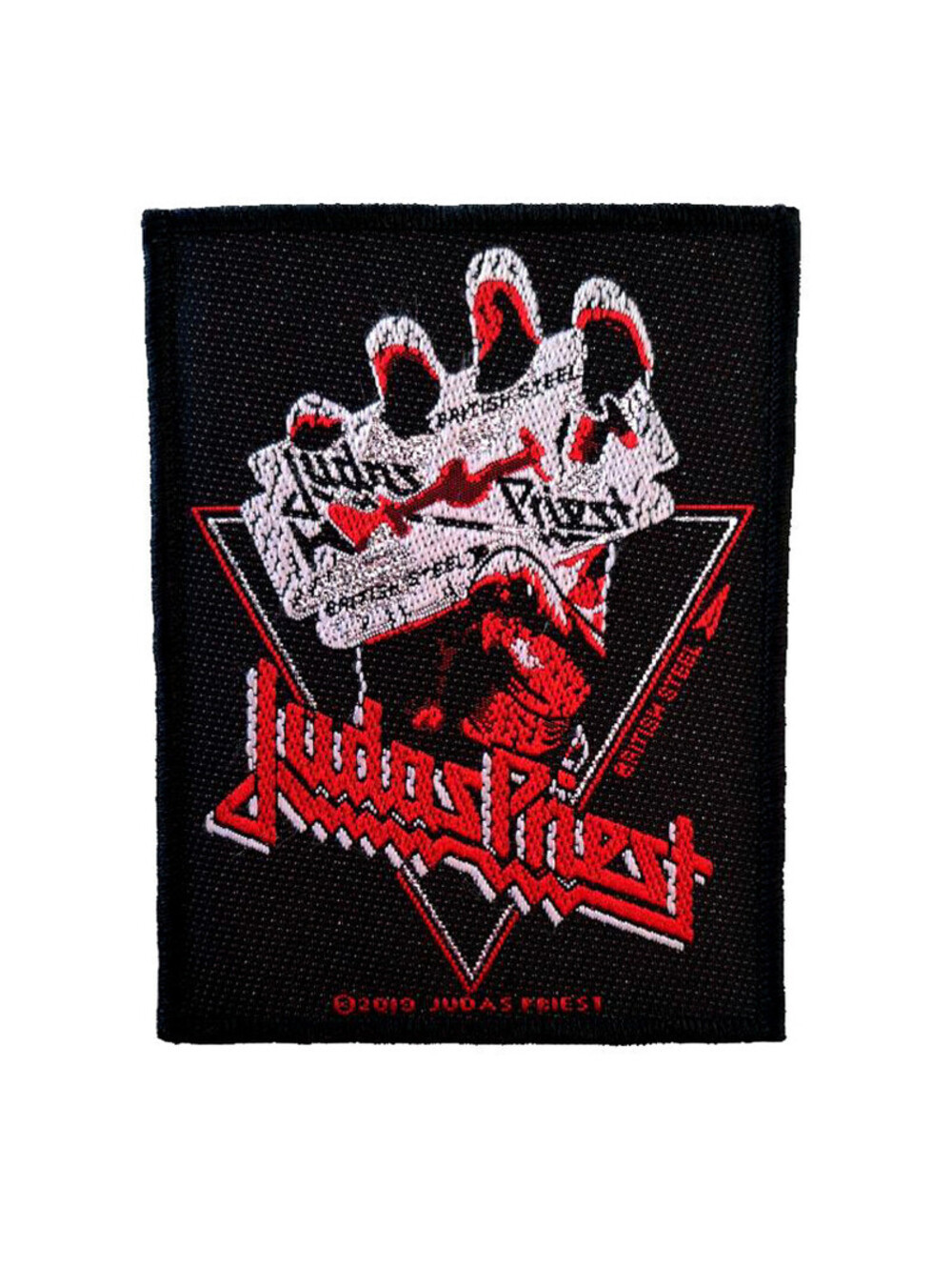 JUDAS PRIEST BRITISH STEEL PATCH WOVEN classic hard rock heavy metal music